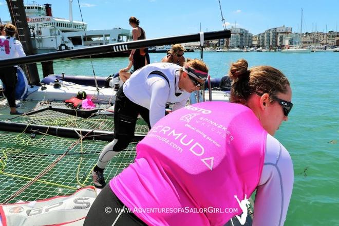 The Magenta Project lands in Cowes set to give women sailors wings © Nic Douglass / www.AdventuresofaSailorGirl.com